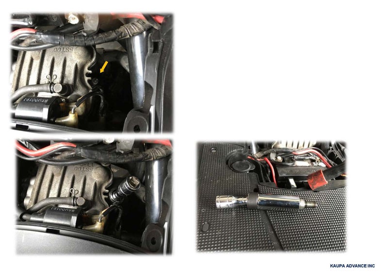 kauplus 3/8" Drive Magnetic 3pcs Swivel Spark Plug Socket Set, 5/8-Inch, Magnetic Universal Spark Plug Service Kit, 3 Piece - 4", 6" & 11" length-by Kauplus - Image 4